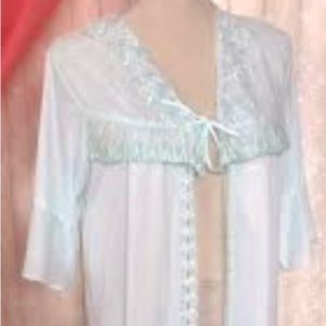 Vintage Baby Blue Sheer Nightgown / Dress
